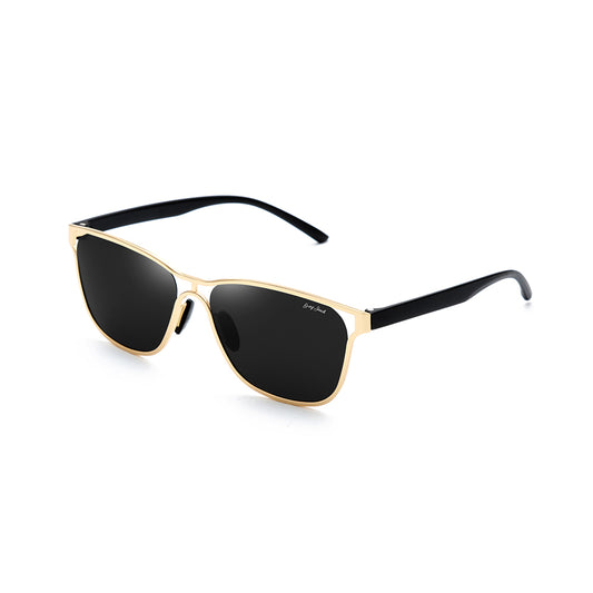 Gold Frame Black Lens