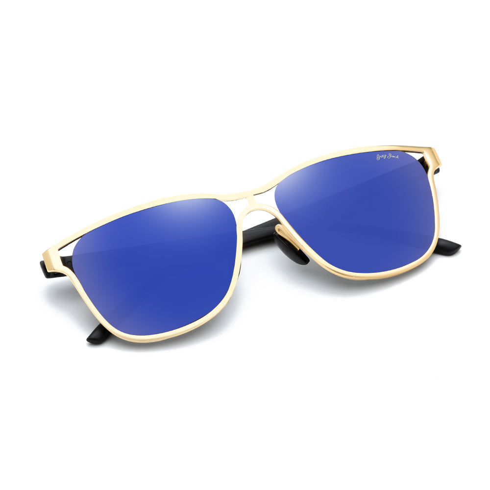 Gold Frame Blue Lens