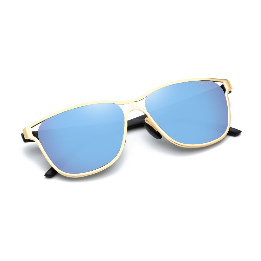 Gold Frame Ice Blue Lens