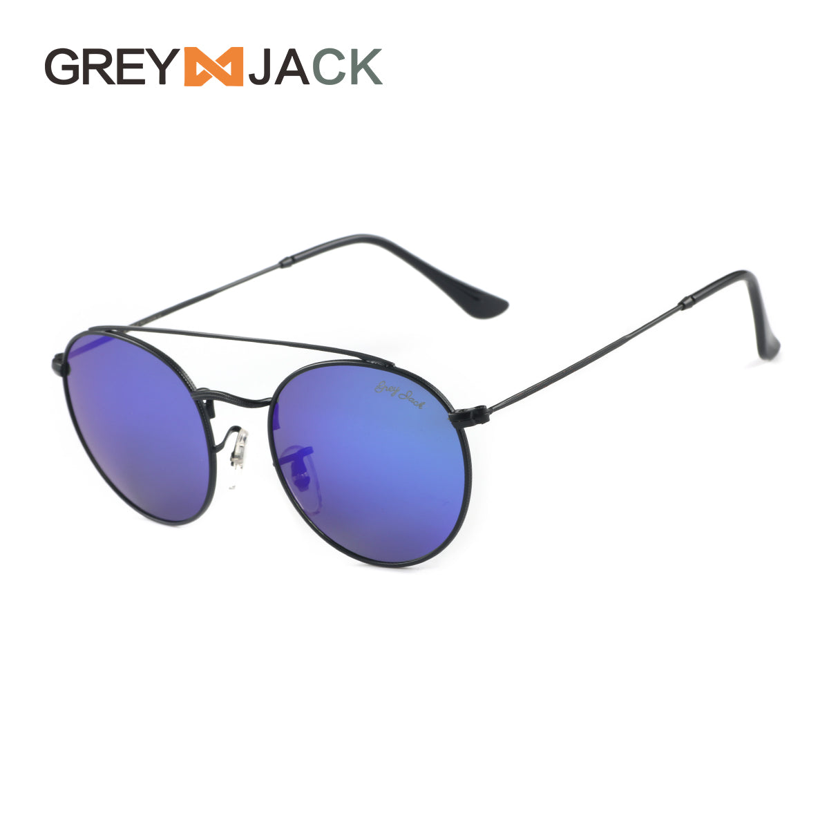 Black Frame Blue Lens