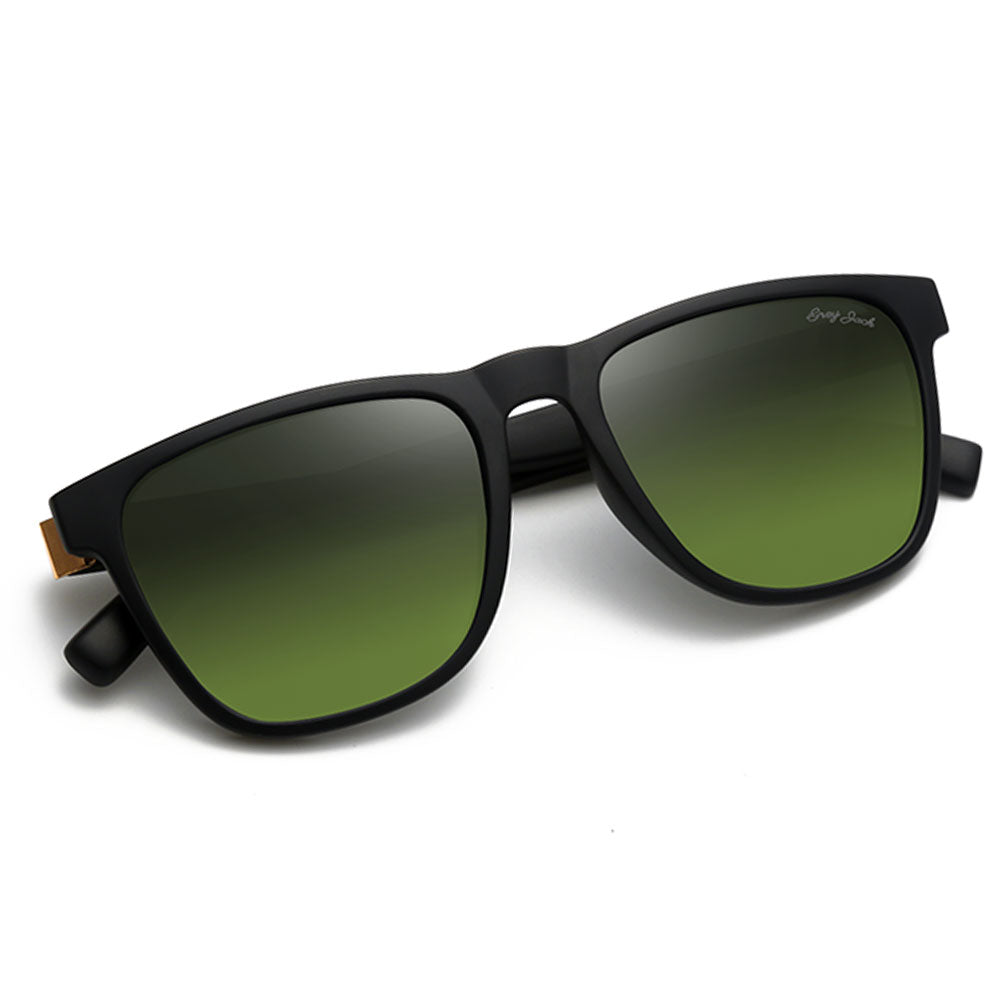 Matte Black Frame Double Green Lens