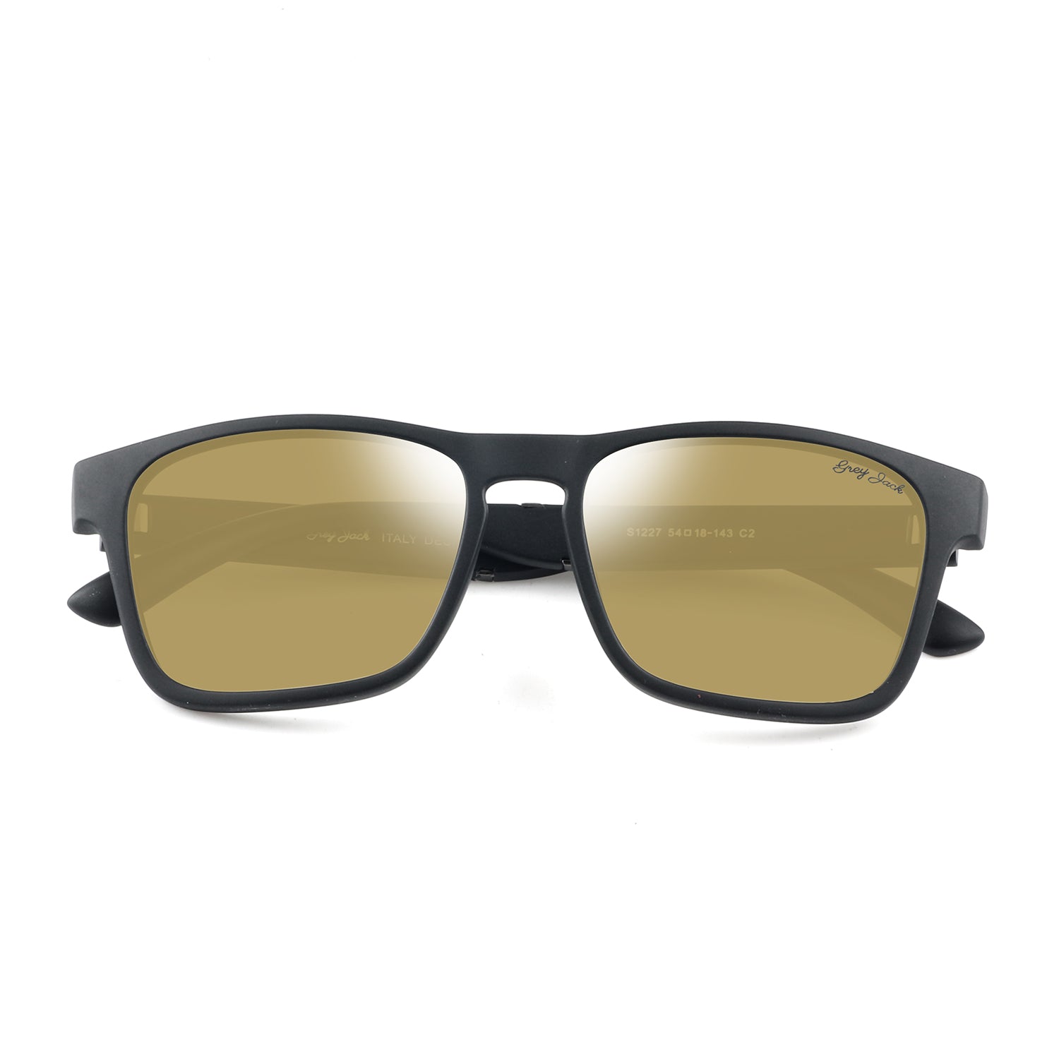 Matte Black Frame Gold Coating Lens