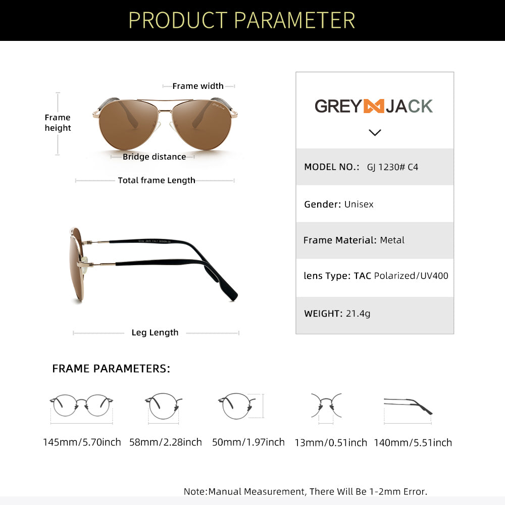 Gold Frame Brown Lens