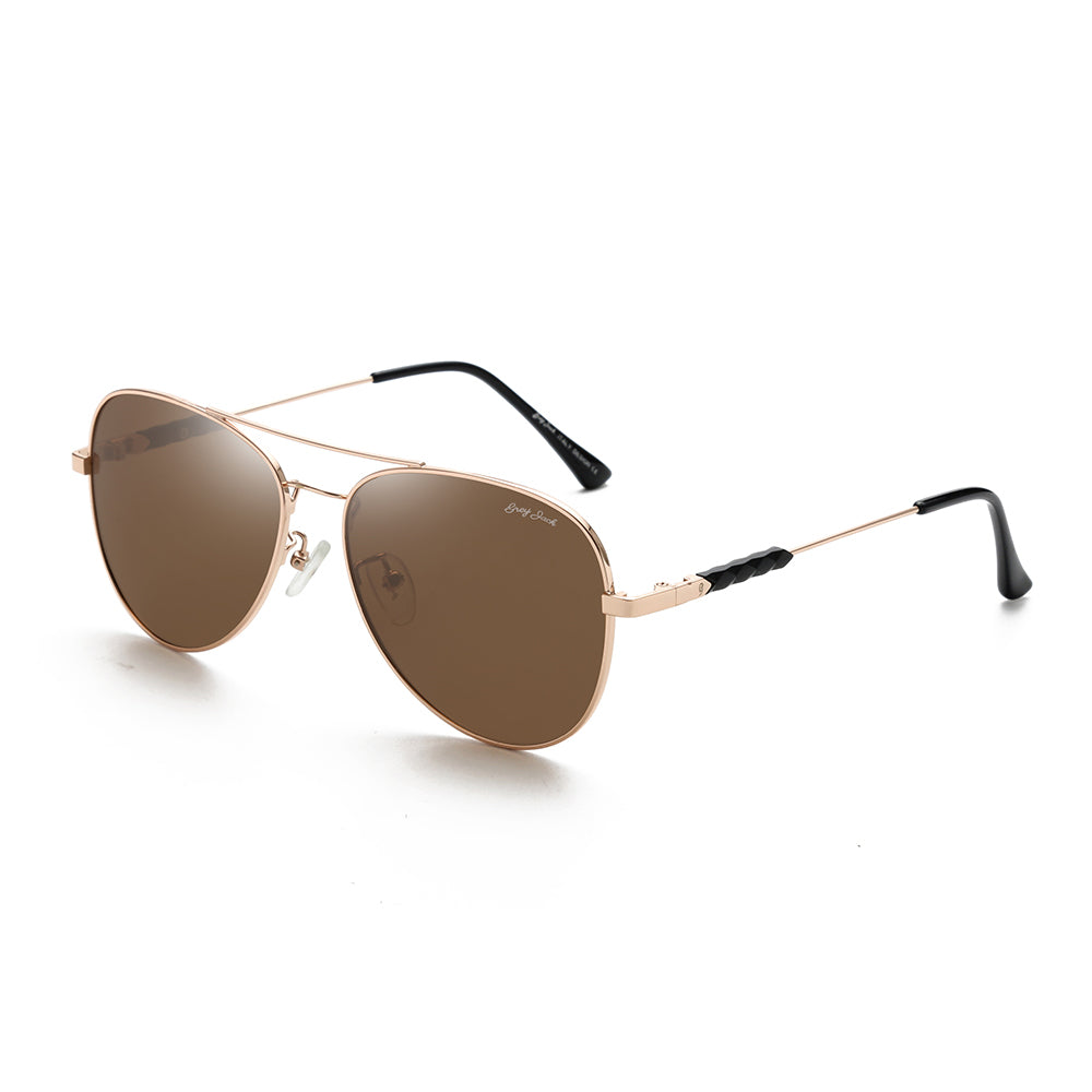 Gold Frame Brown Lens