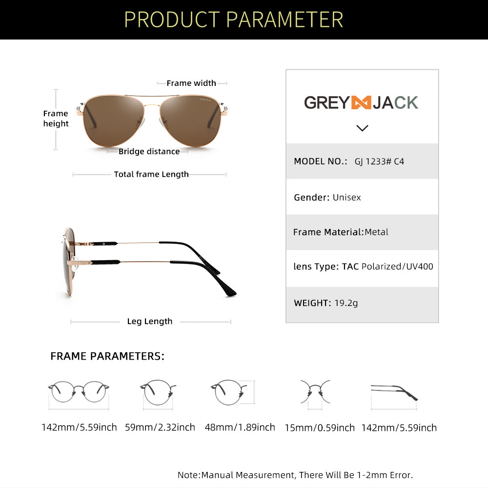 Gold Frame Brown Lens