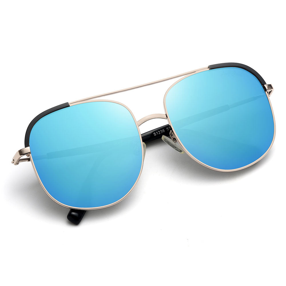 Gold Frame Ice Blue Lens