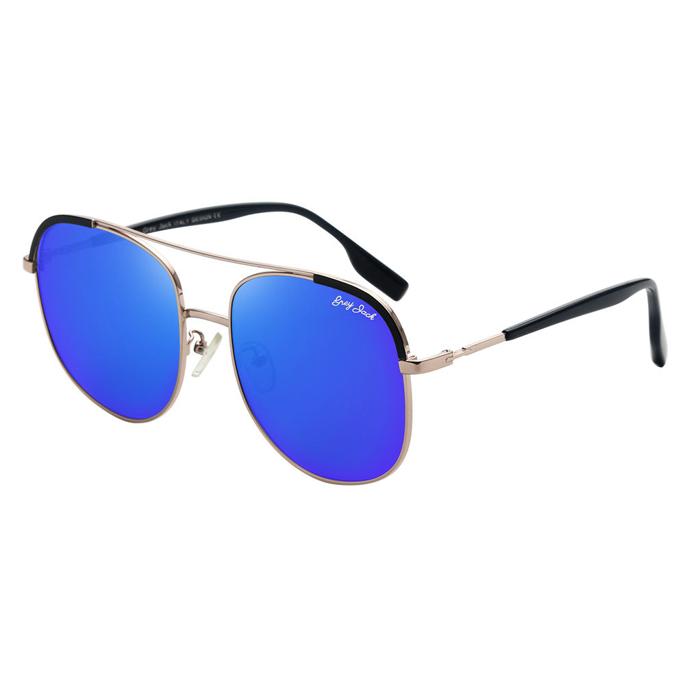 Gold Frame Blue Lens