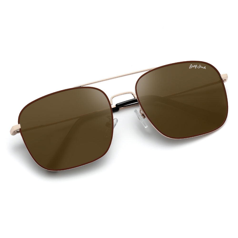 Coffee Gold Frame Brown Lens