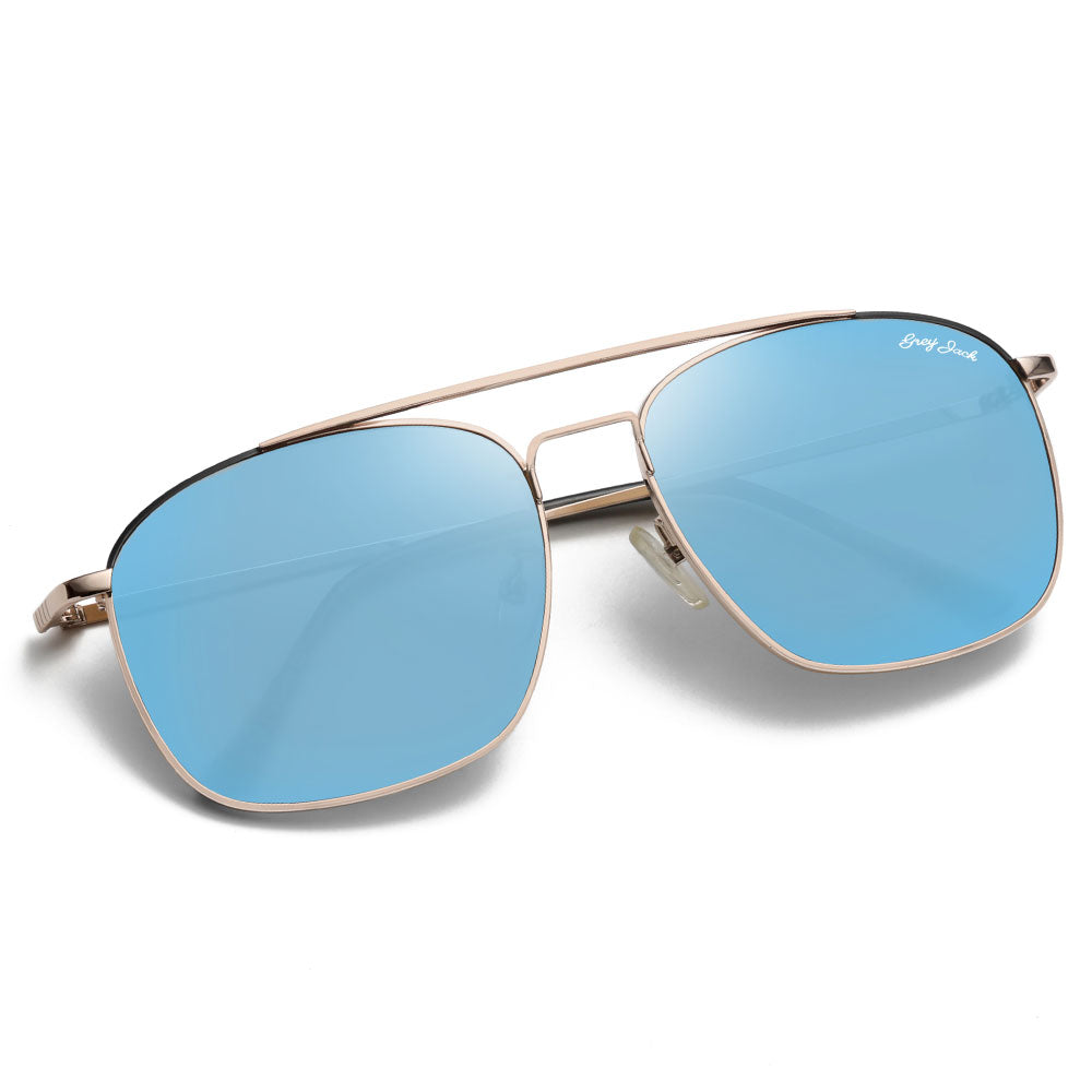 Gold Frame Sky Blue Lens