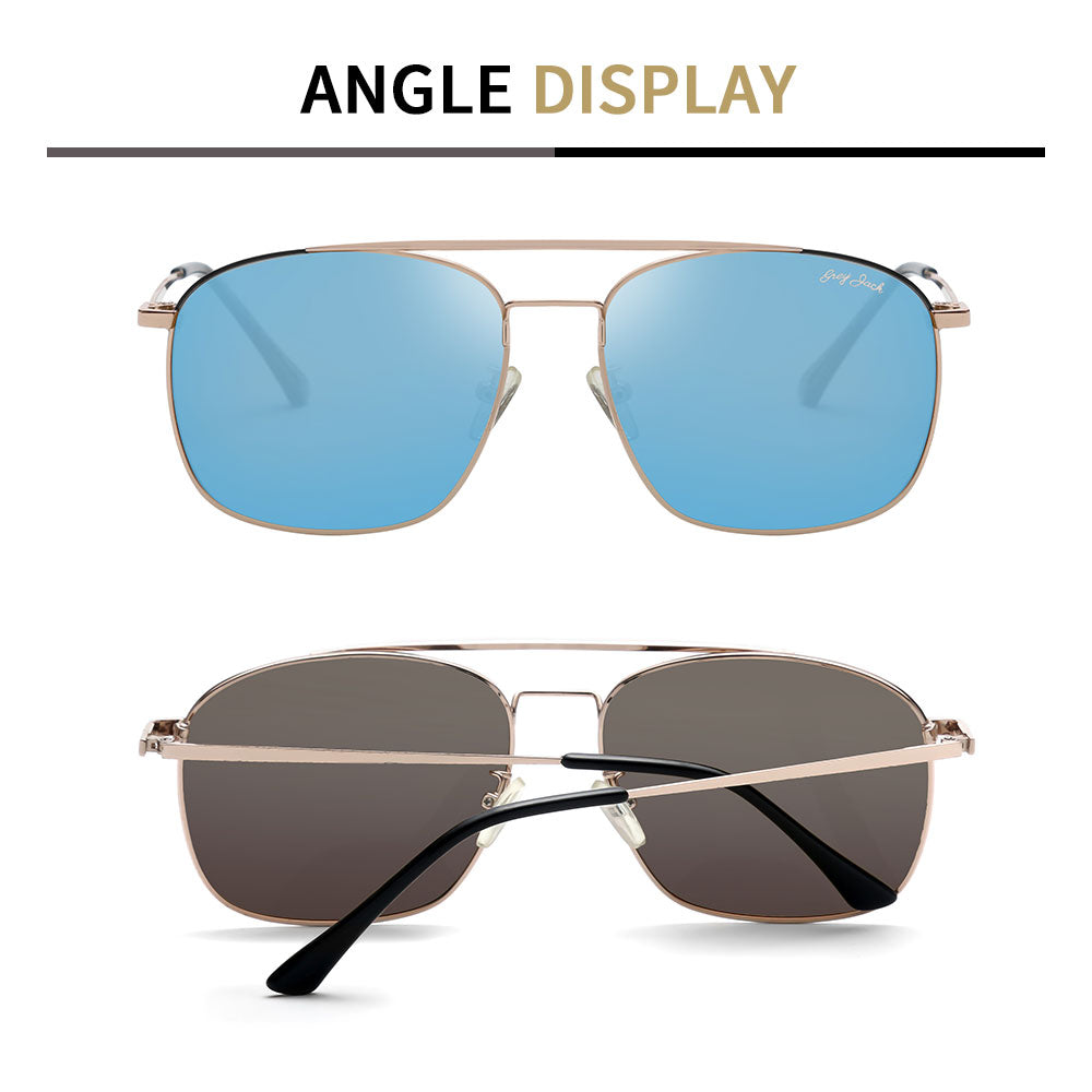 Gold Frame Sky Blue Lens