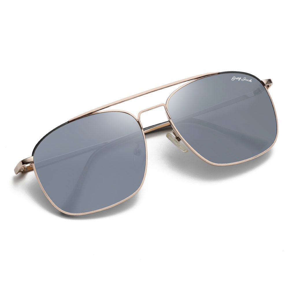 Gold Frame Silver Lens