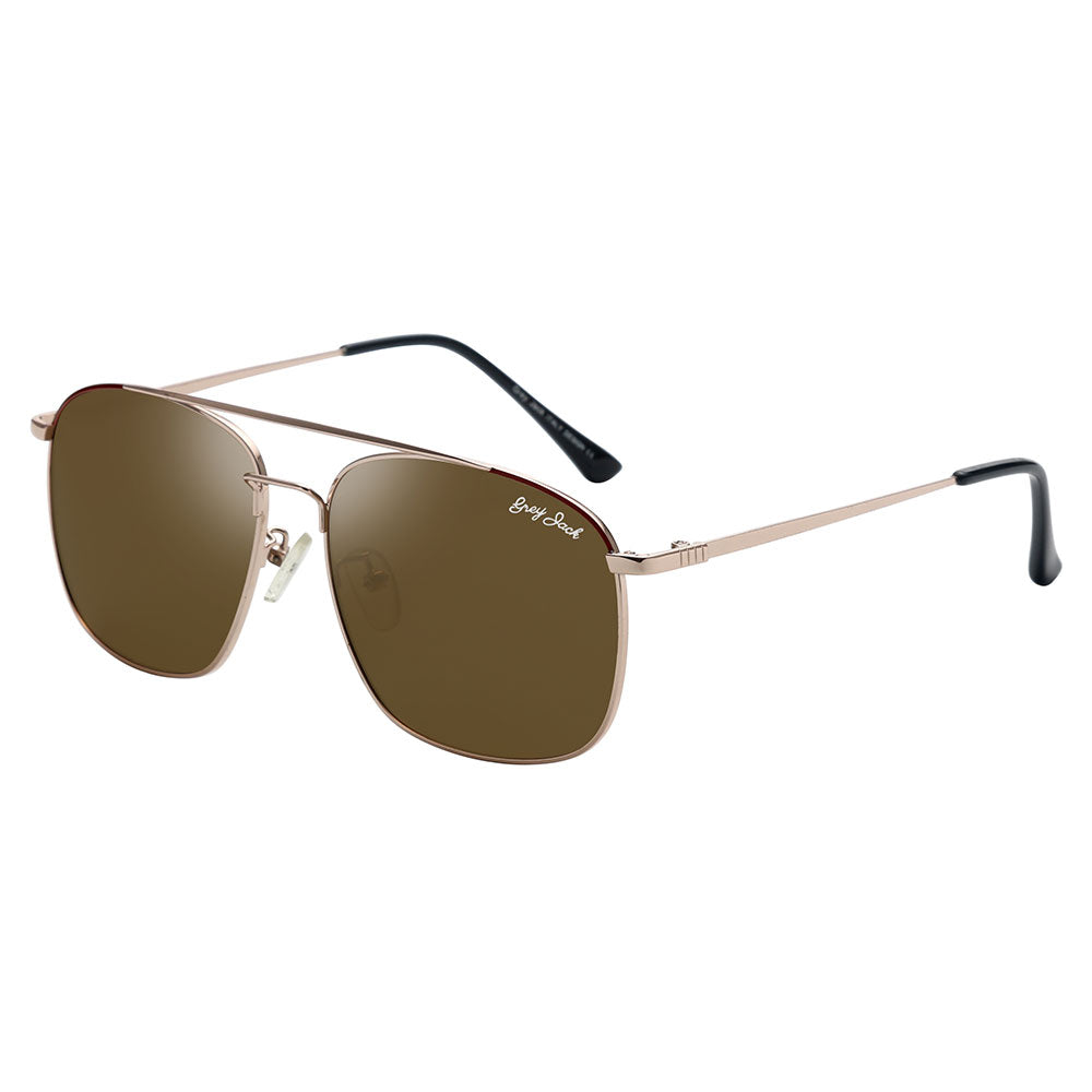 Gold Frame Brown Lens