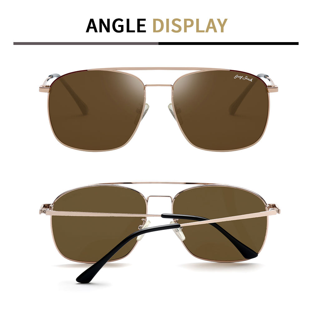 Gold Frame Brown Lens