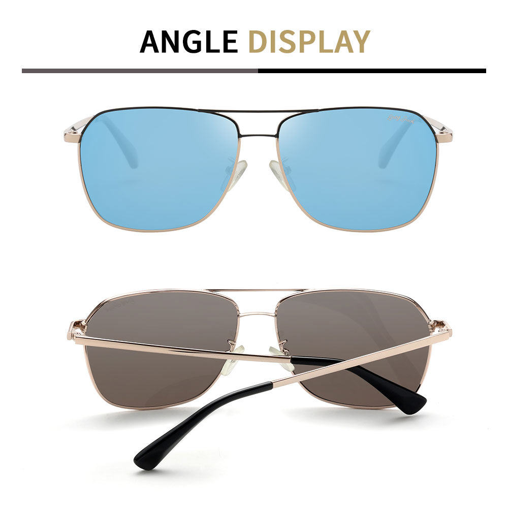 Gold Frame Sky Blue Lens
