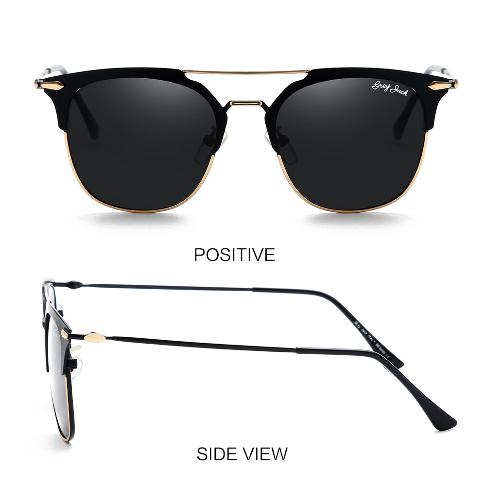 Gold Black Frame Black Lens