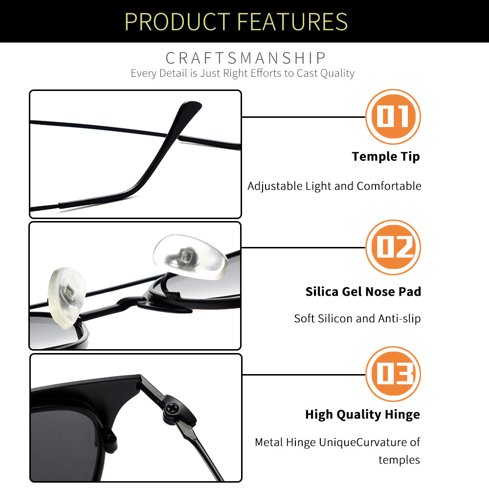 Gold Black Frame Black Lens