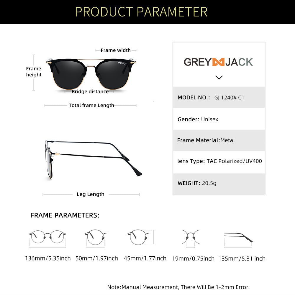 Gold Black Frame Black Lens