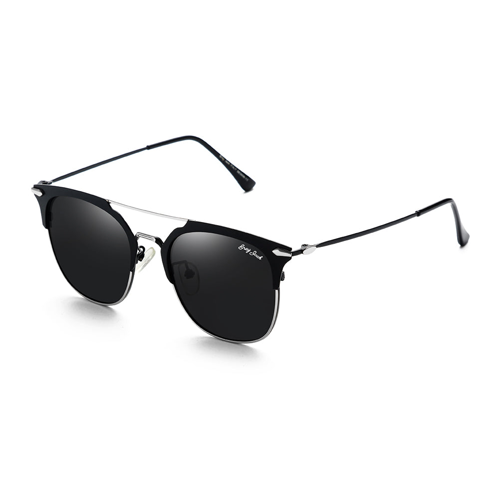 Silver Black Frame Black Lens