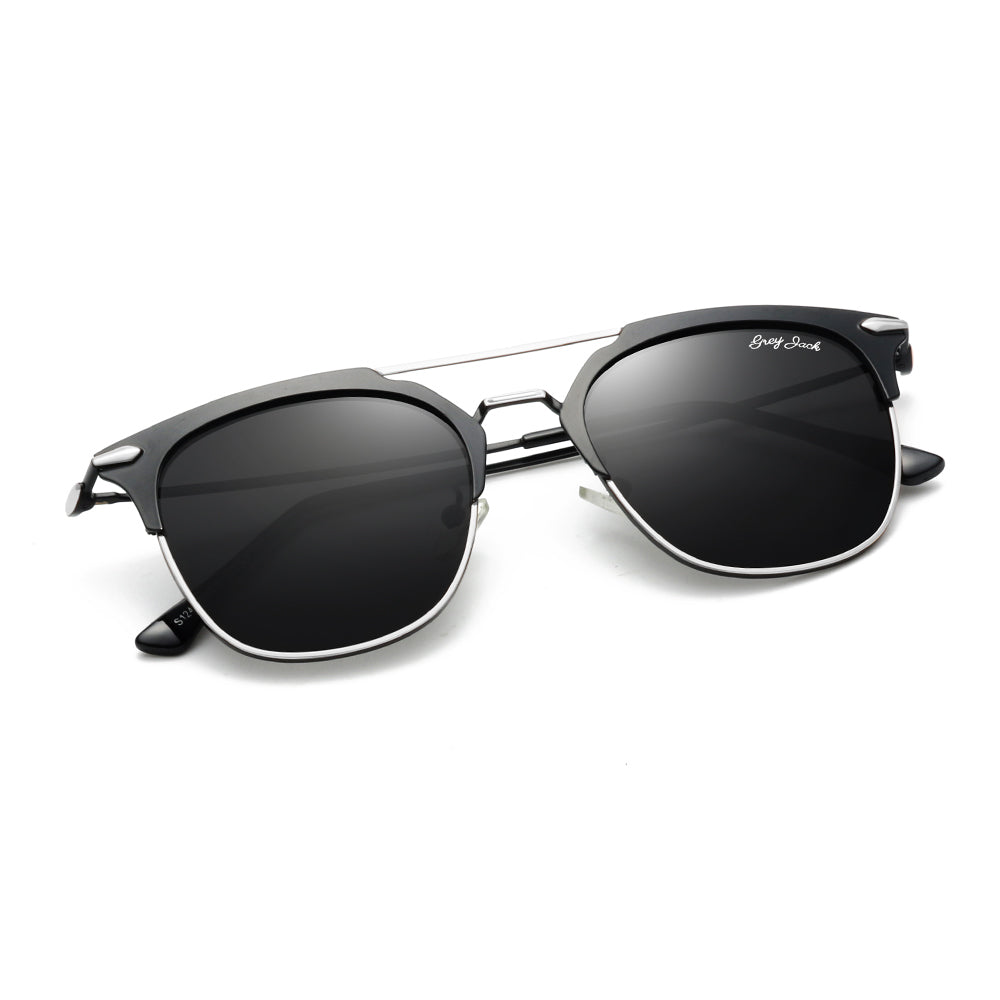 Silver Black Frame Black Lens