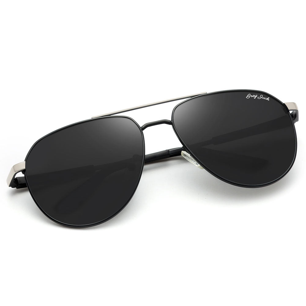 Silver Black Frame Black Lens