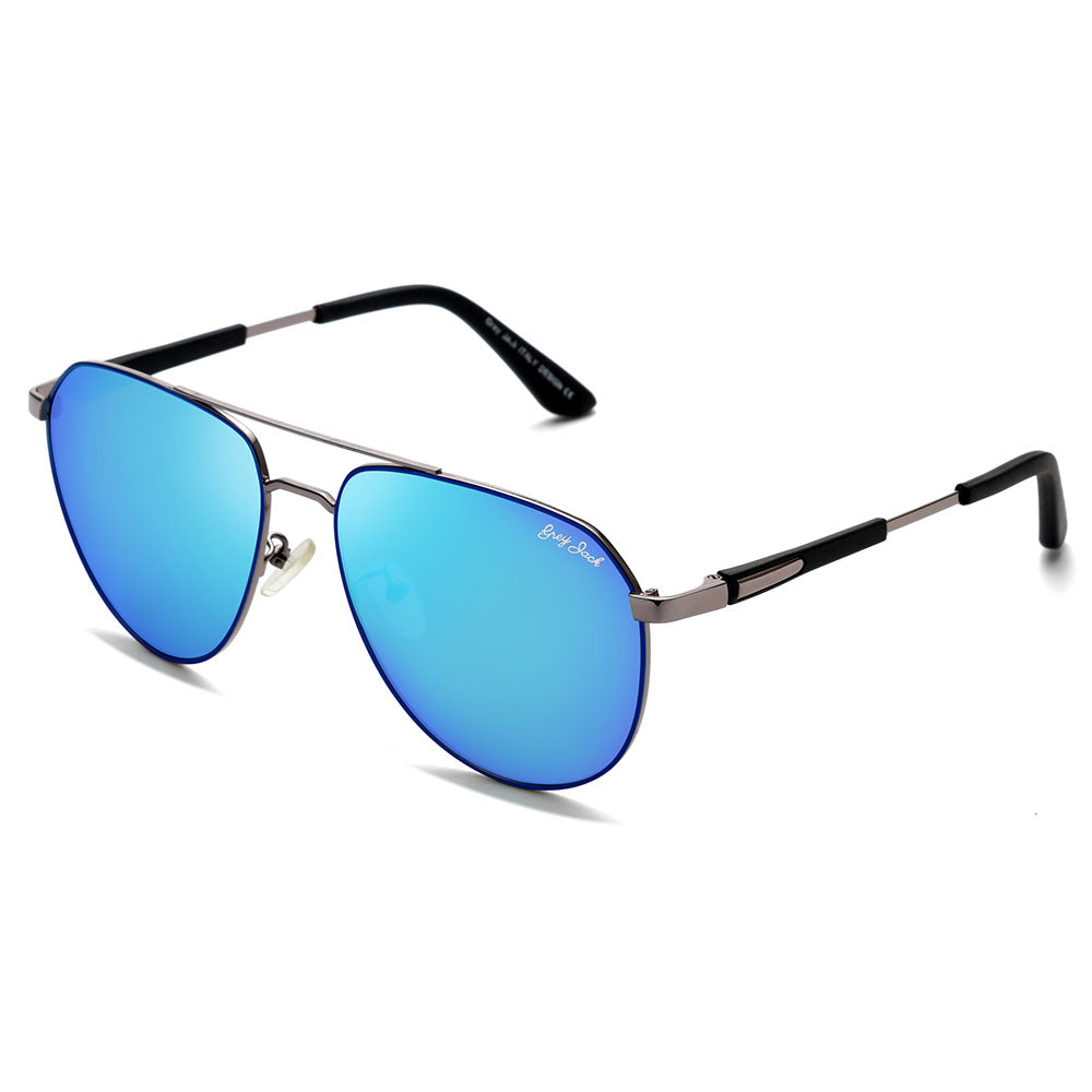 Silver Blue Frame Ice Blue Lens