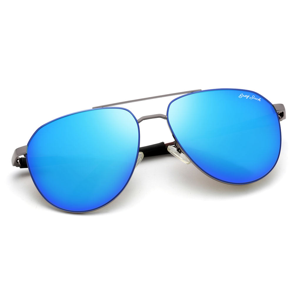 Silver Blue Frame Ice Blue Lens