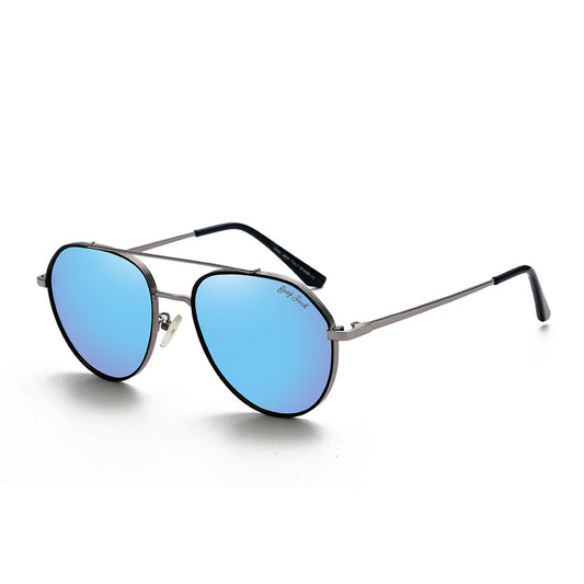 Silver Frame Ice Blue Lens