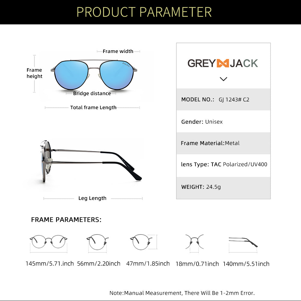 Silver Frame Ice Blue Lens
