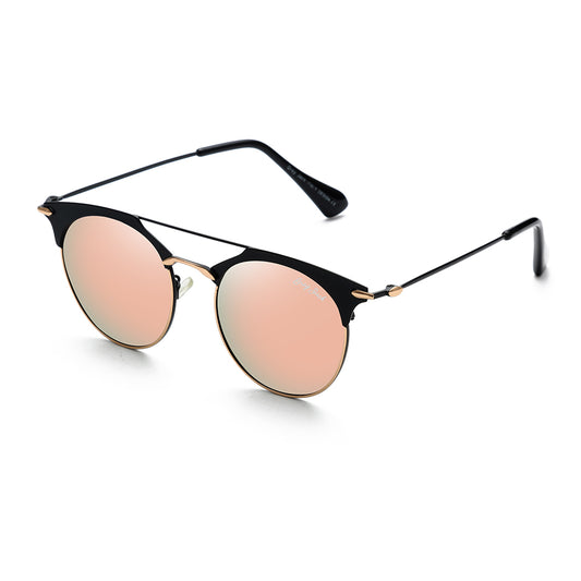 Gold Black Frame Pink Lens