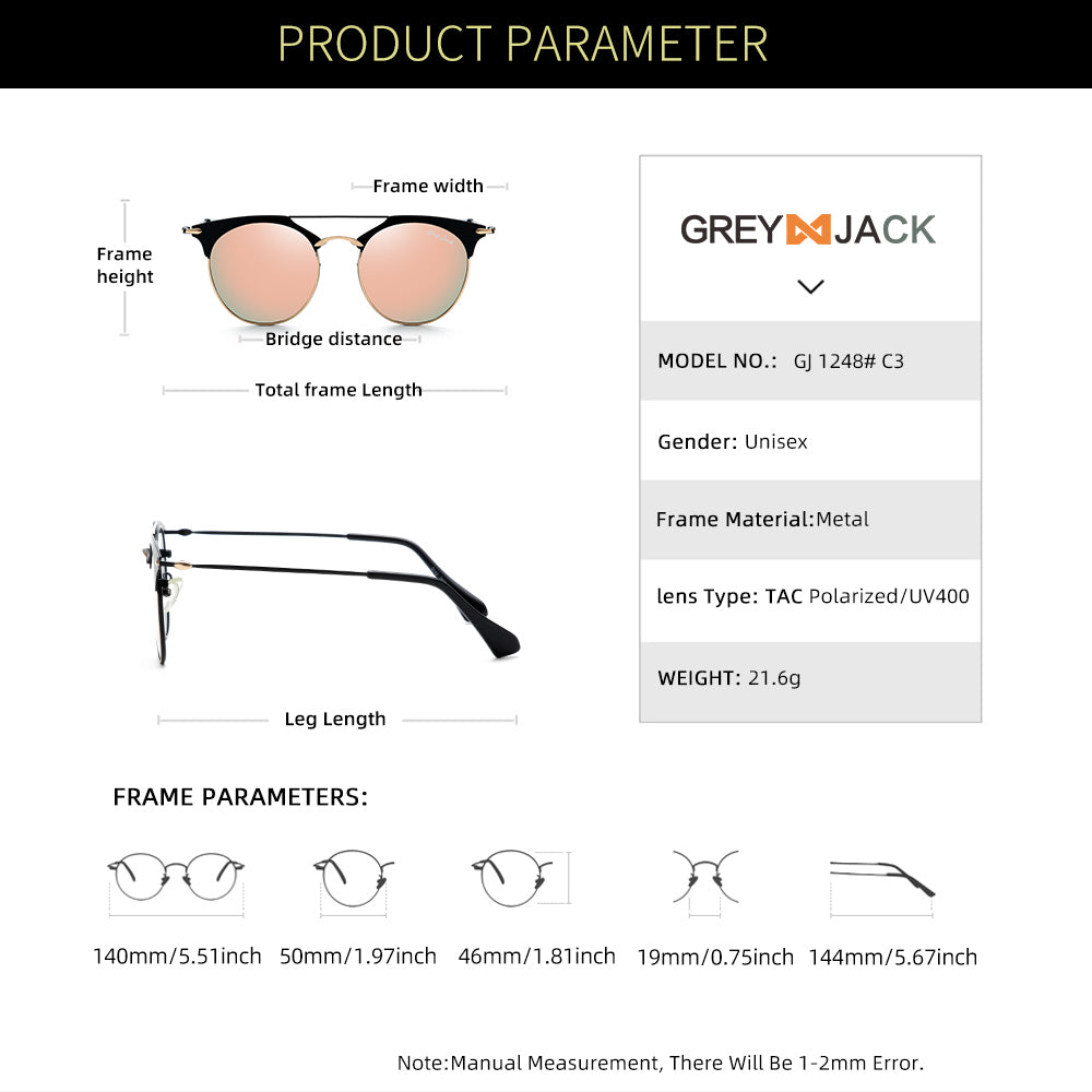 Gold Black Frame Pink Lens
