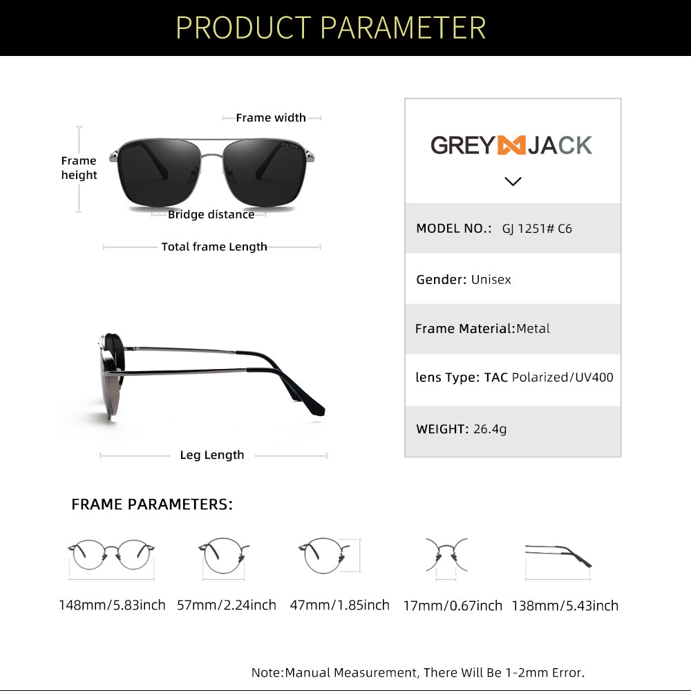 Gun Frame Black Lens