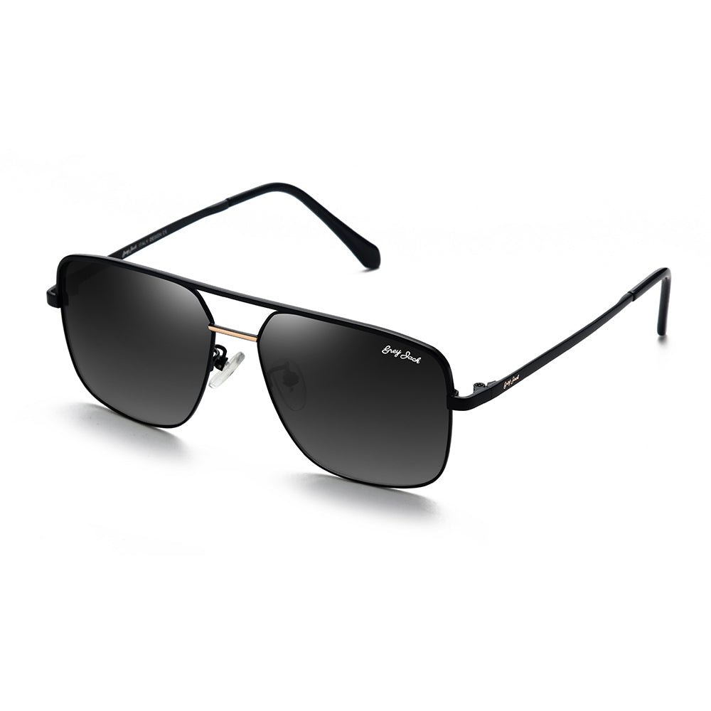 Black Gold Frame Double Black Lens