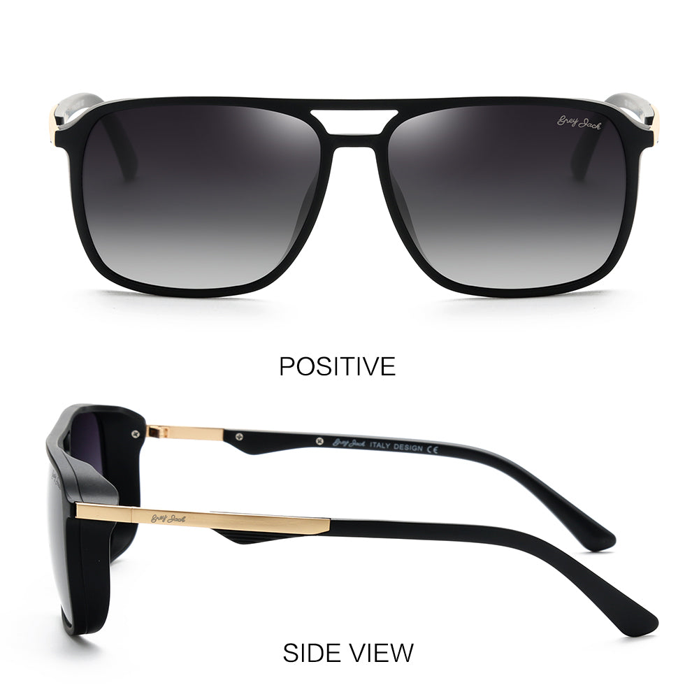 Matte Black Frame Double Black Lens