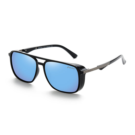 Shine Black Frame Sky Blue Lens