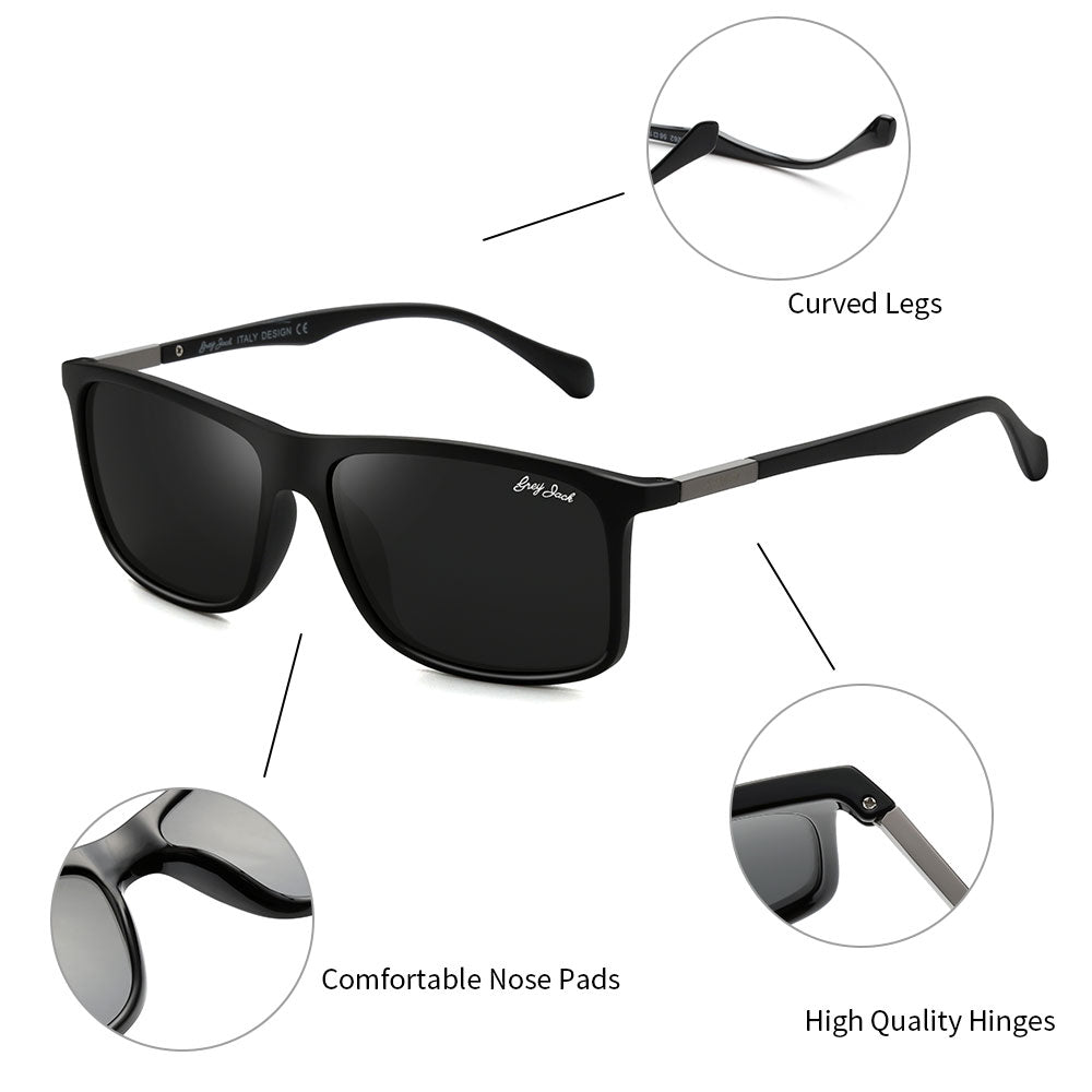 Shine Black Frame Black Lens