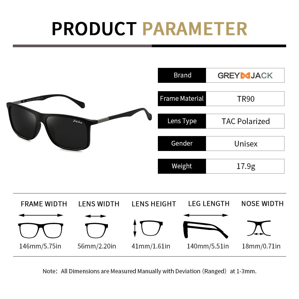 Shine Black Frame Black Lens