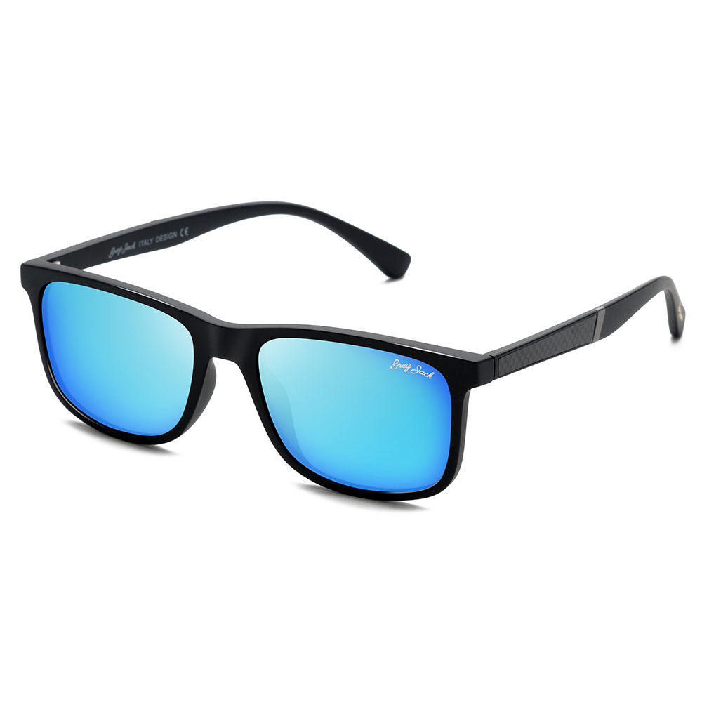 Shine Black Frame Sky Blue Lens