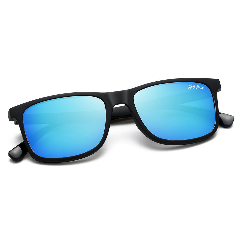 Shine Black Frame Sky Blue Lens