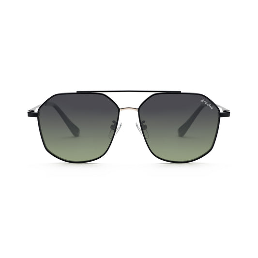 Black (Gold) Frame Double Green Lens