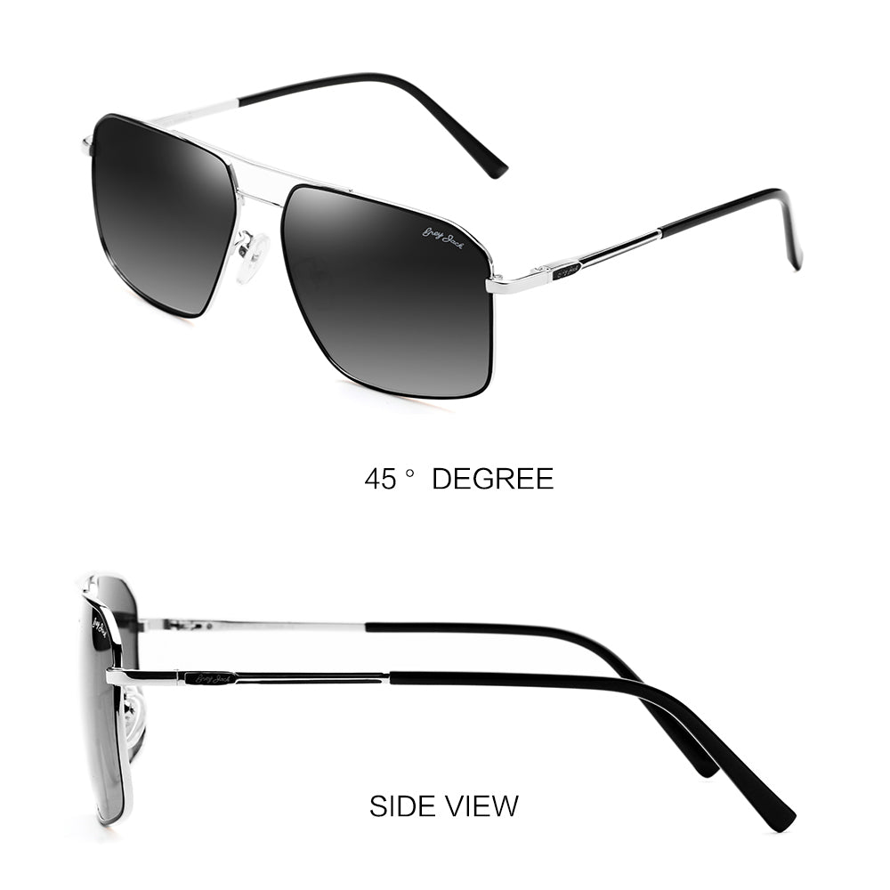 Black Gun Frame Double Black Lens