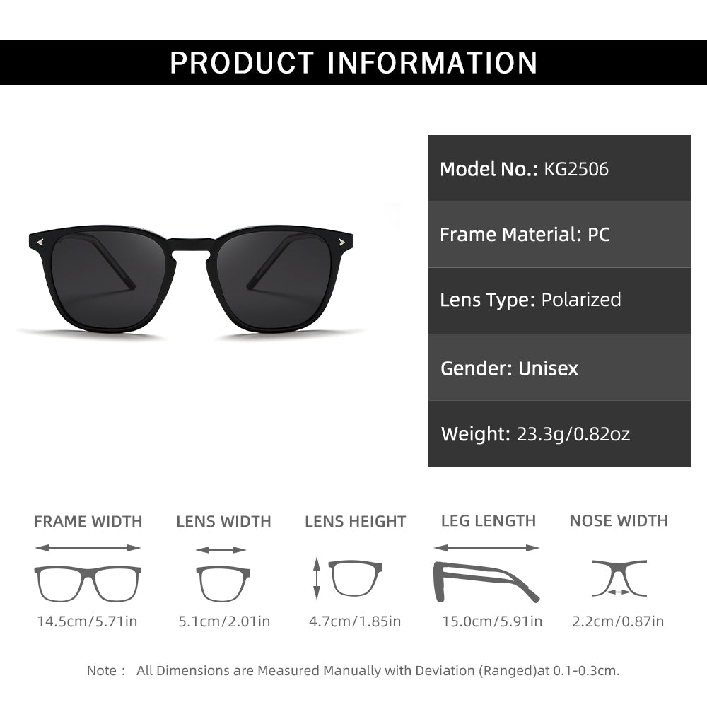 Unisex Vintage High Quality Fashion Polarized Sun Glasses