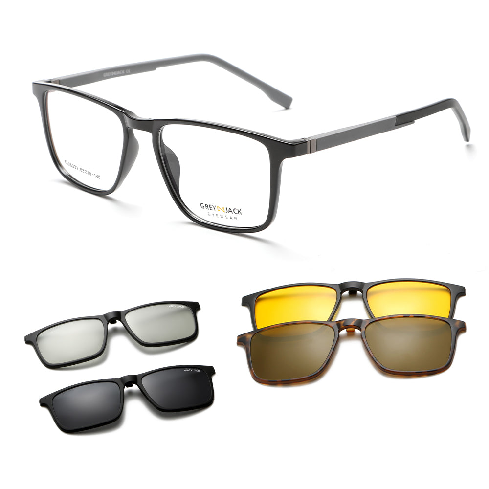 Shine Black Grey Frame