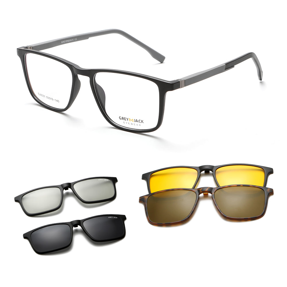 Matte Black Grey Frame