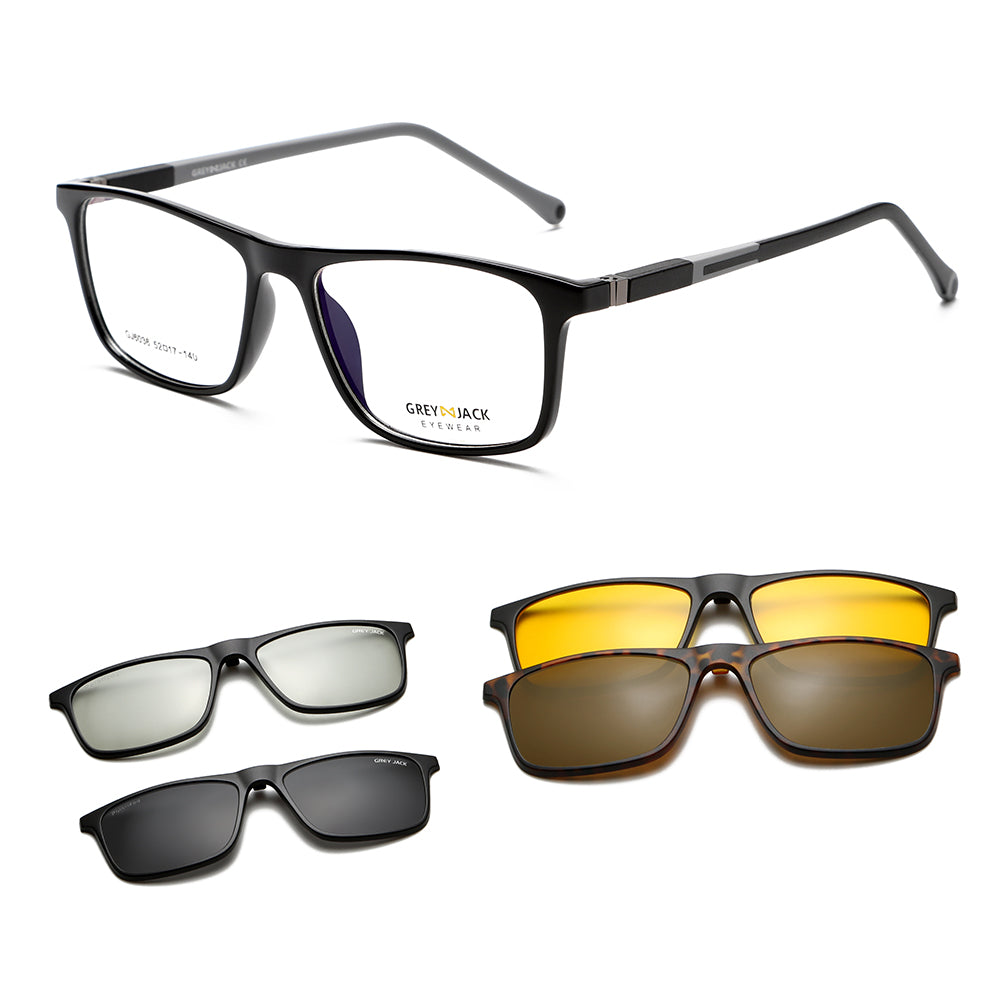 Shine Black Grey Frame