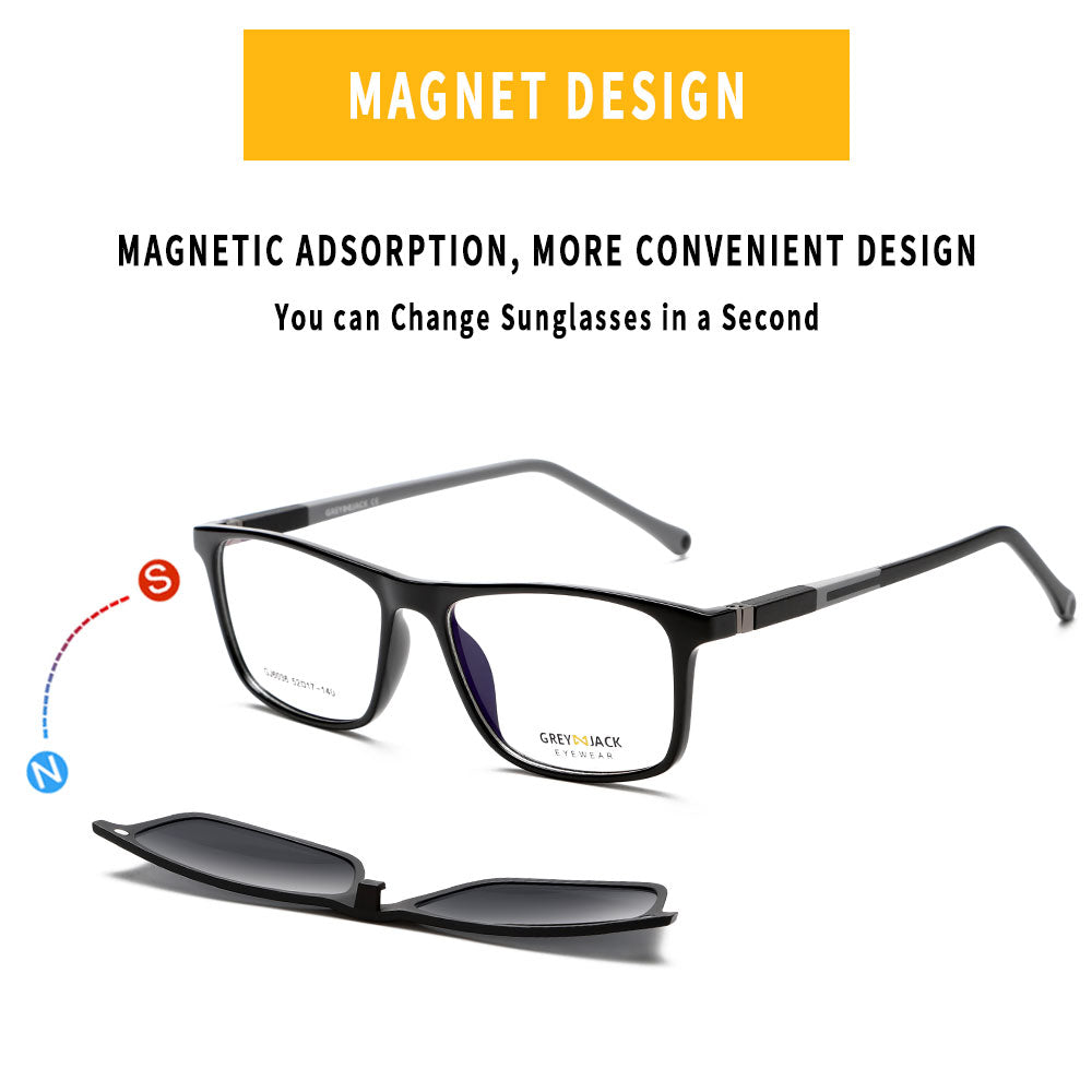 Shine Black Grey Frame