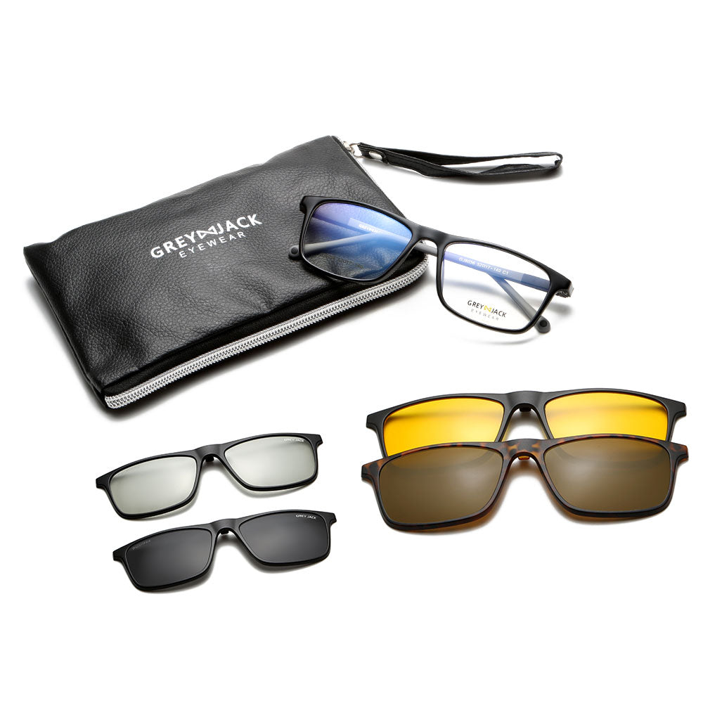 Shine Black Grey Frame
