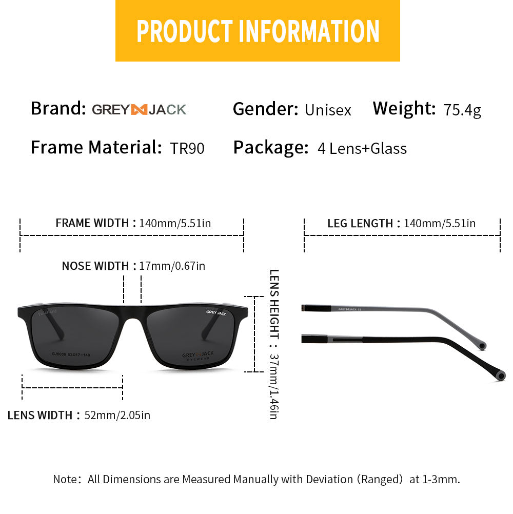 Shine Black Grey Frame