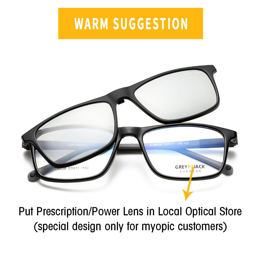 Shine Black Grey Frame