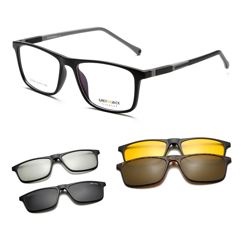 Matte Black Grey Frame