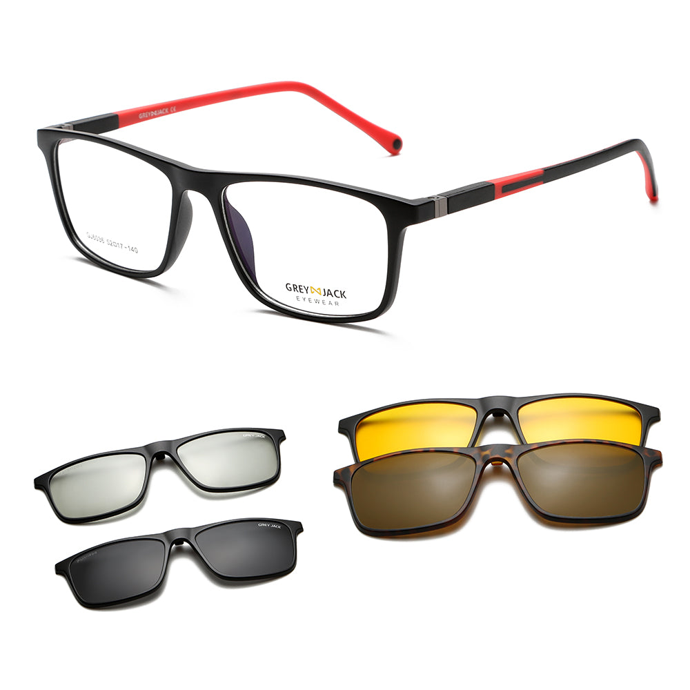 Matte Black Red Frame